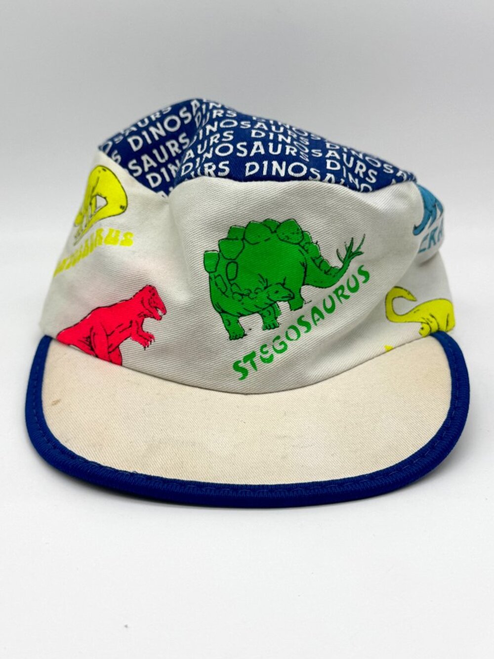 Vintage Dinosaur AOP Kids Hat Made in USA Fitted Animal